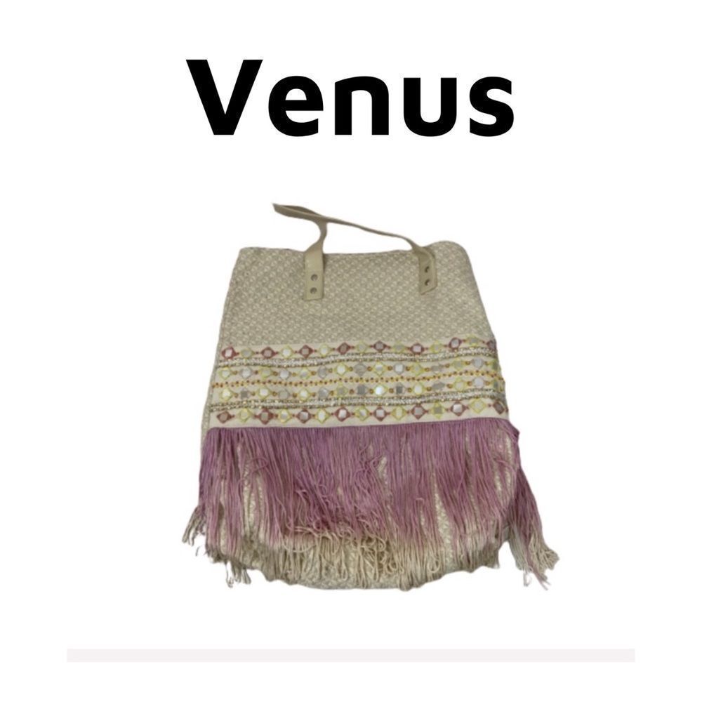 9. Venus Fabric Fun Handbag With Fringe